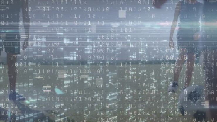 Animation of interference and data processing over diverse football players