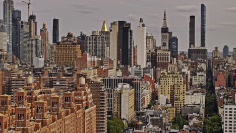 NYC-New-York-Aerial-v453-zoomed-drone-flyover-Chelsea-neighborhood-capturing-skyscrapers-cityscape-of-Midtown-Manhattan-at-daytime---Shot-with-Mavic-3-Pro-Cine---September-2023