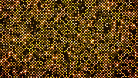 gold show grid background. shining disco and party loop animation. shiny flashing lights.