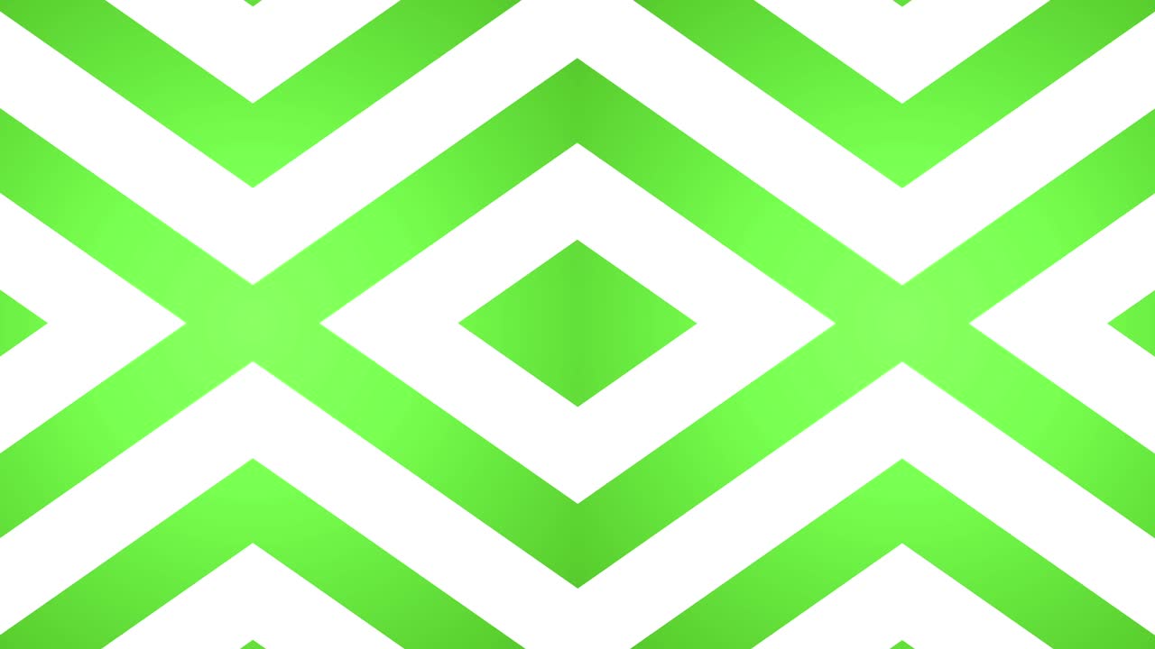 Geometrisk loop, abstrakte diamanter i grøn og hvid