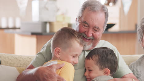 Family,-love-and-grandchildren-hugging