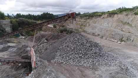 Steinbruch-Für-Den-Bergbau,-Luftaufnahme