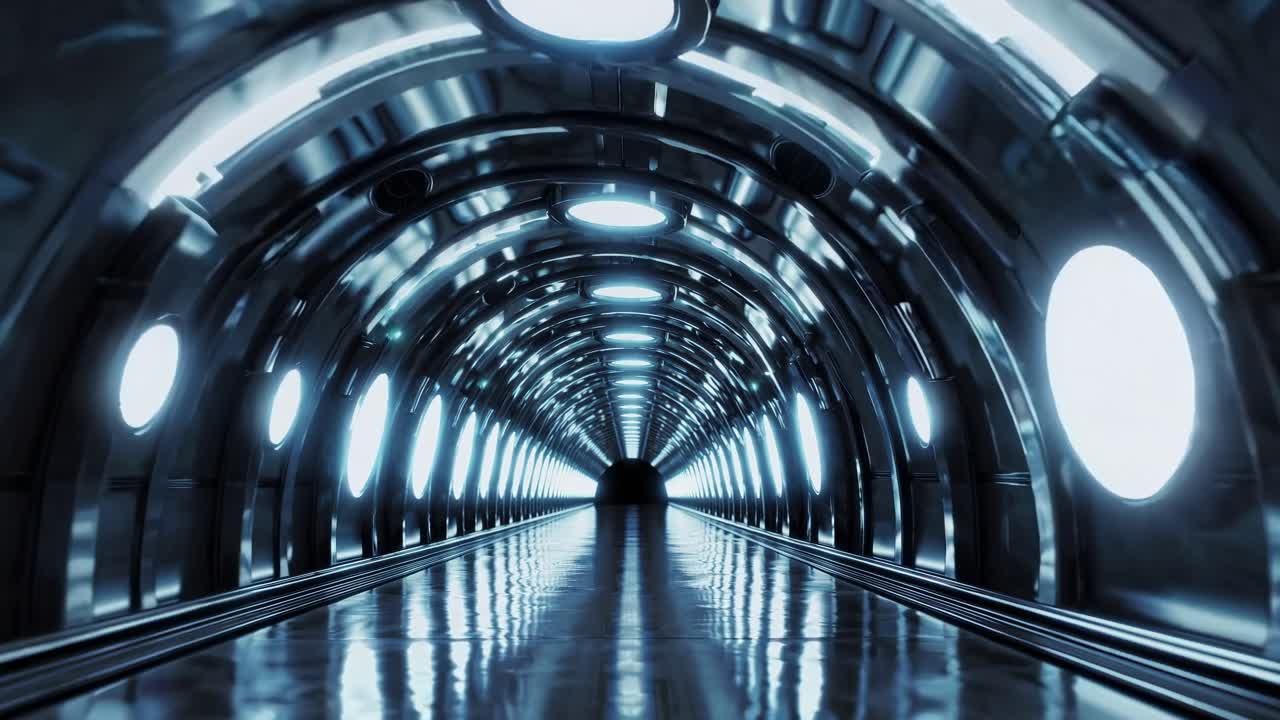 Futuristic Metal Tunnel