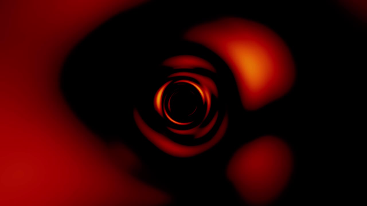 Animated abstract fractal background imitating tunnel