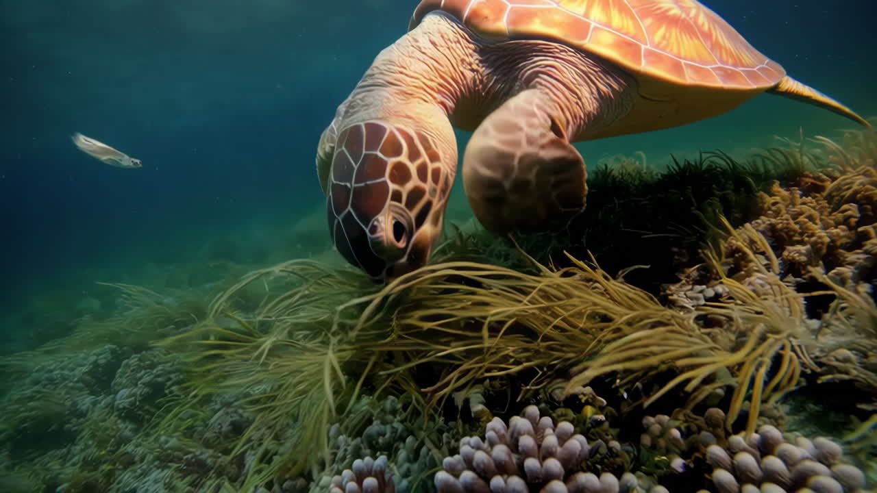 Sea Turtles in Coral Reef