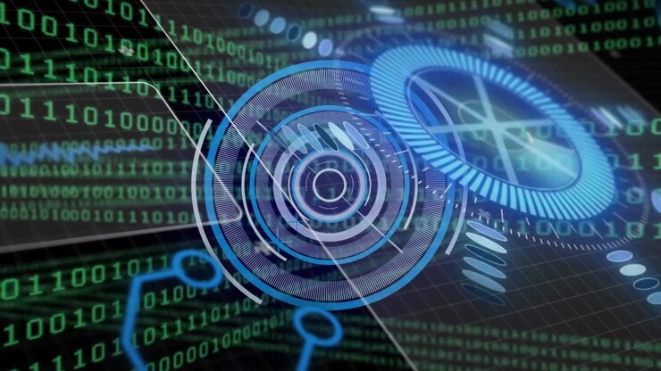 Animation of data processing over scope scanning
