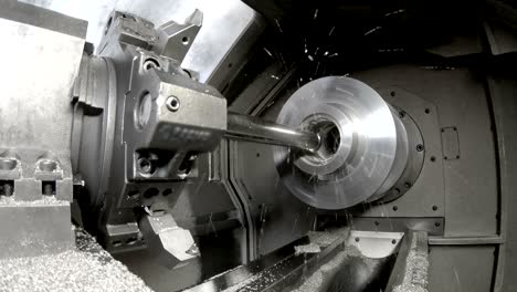 industry lathe machine work