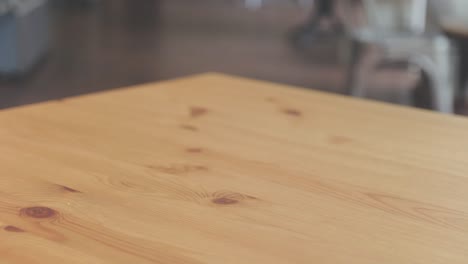 warm dish put down on table