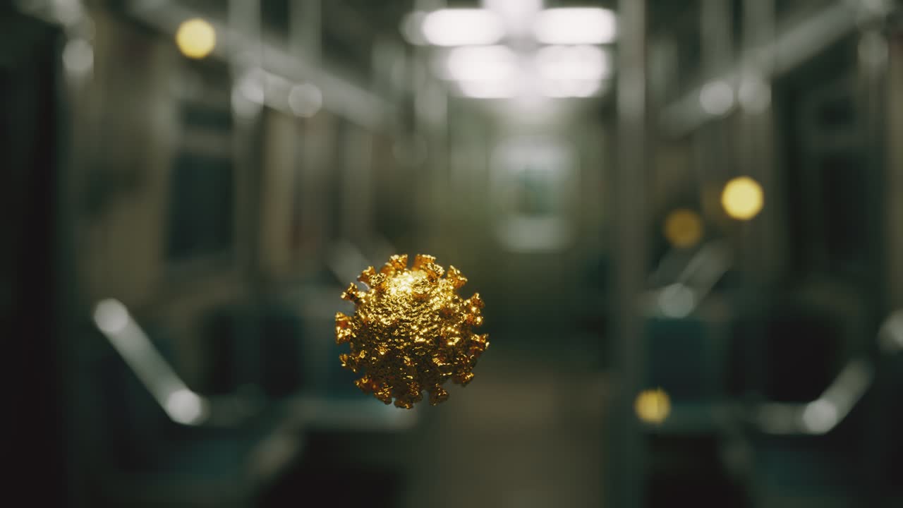 지하철 차량에서 코로나바이러스 코로나19 전염병