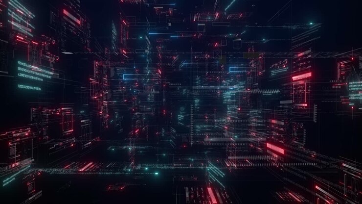 Moderna animazione CG con HUD