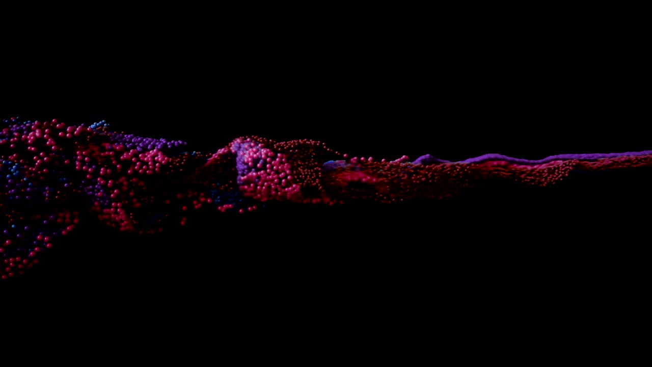 Fluid / paint simulation exploding forward.