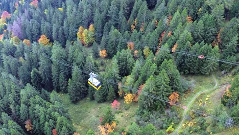 Coche-De-Cabina-Al-Kornberg-Cerca-De-Saentis-En-Las-Montañas-Suizas-En-El-Cantón-De-Appenzell