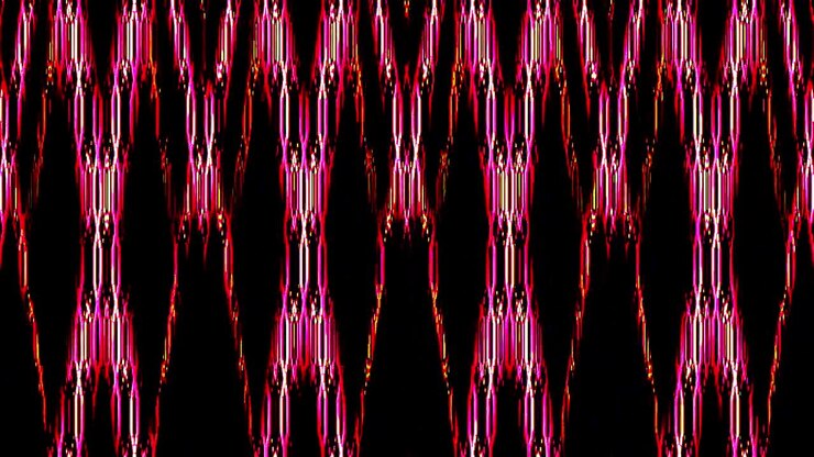 Abstract red yellow blue background 3D liquid lines in a multicolor texture