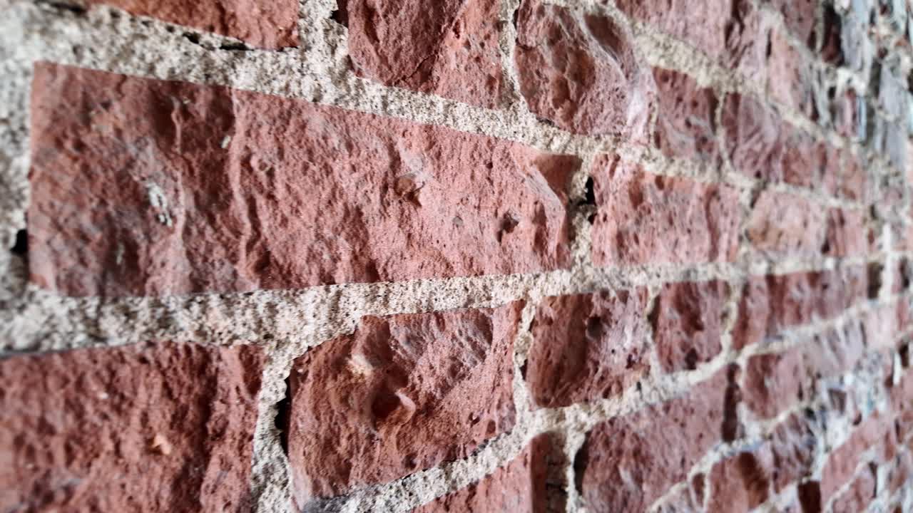 벽돌 벽의 클로즈업