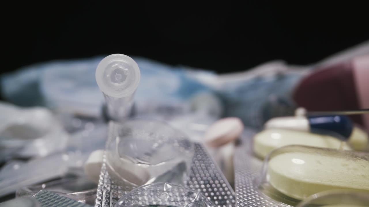 위험한 질병을 치료하기 위해 주사기와 수많은 약물을 사용했습니다.