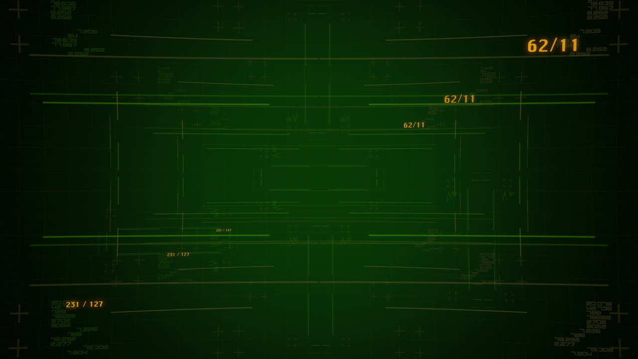 컴퓨터 매트릭스와 숫자가 포함된 애니메이션 텍스트 행복한 부활절 및 사이버펑크 애니메이션 배경