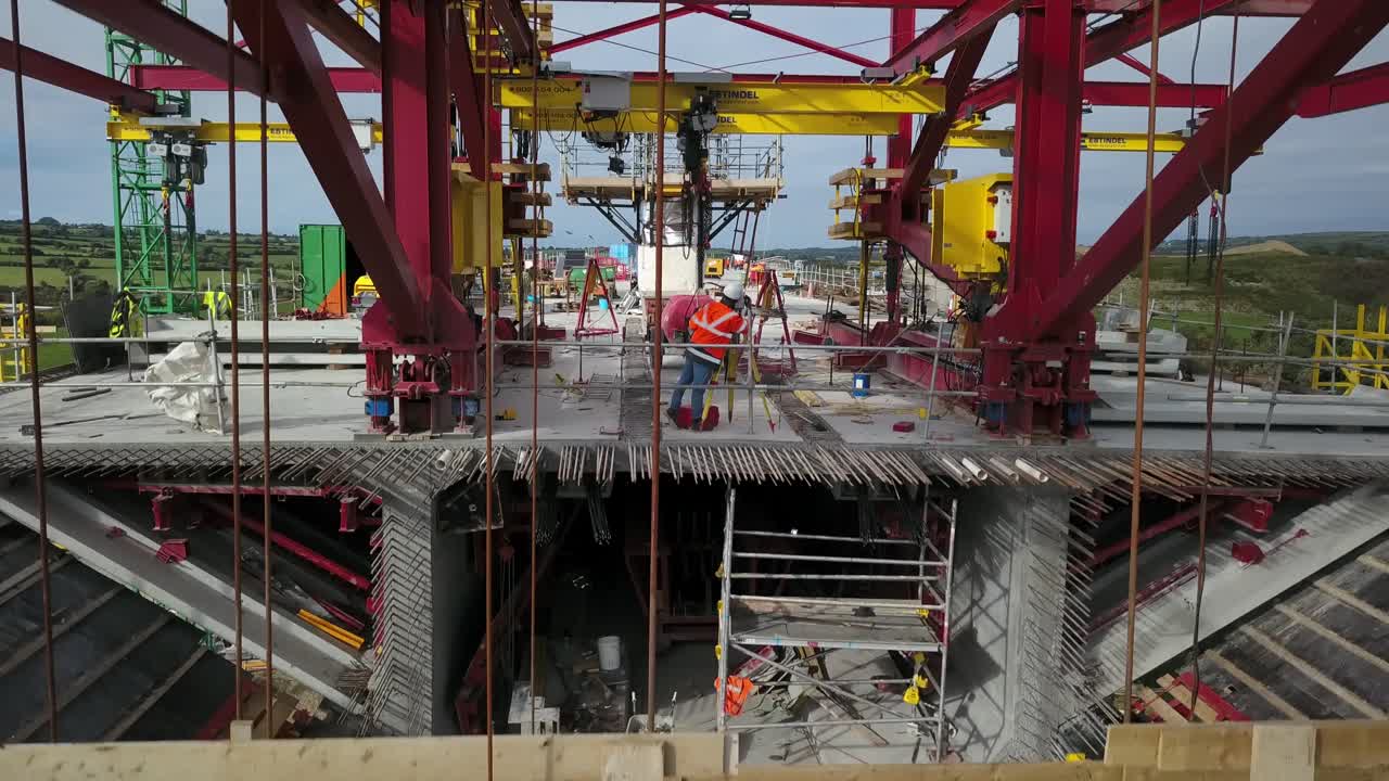 Ireland New Ross N25 by pass bridge construction Rose Fitzgerald Kennedy Bridge 01-1