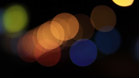 luces bokeh en el fondo nocturno, fondos abstractos, fondo bokeh