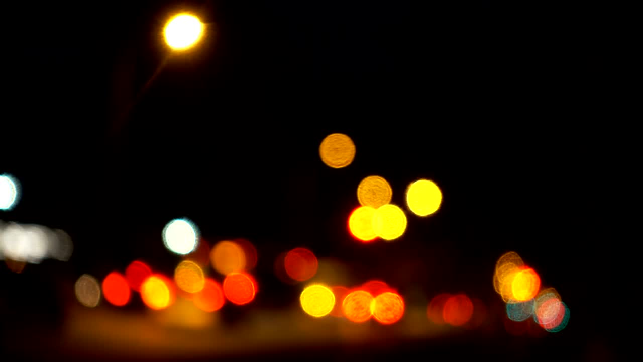 красочные огни боке