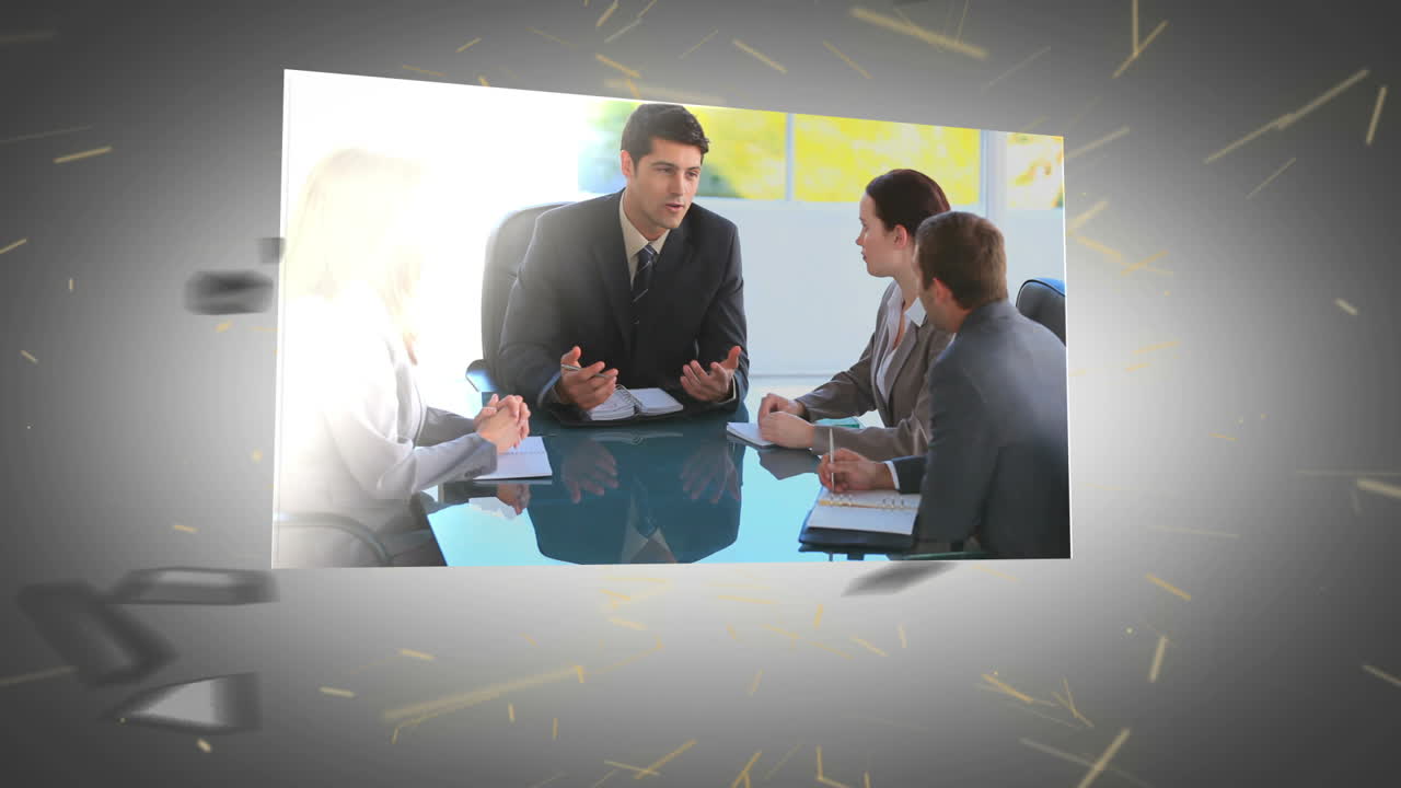 montaje de personas de negocios que trabajan