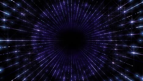 illumination glitter tunnel neon space star particles light led abstract background