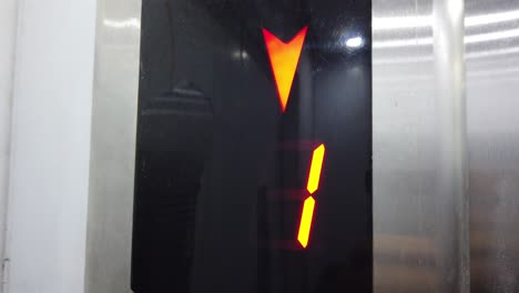 escalator going down from 4th floor to ground floor