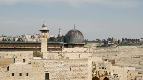 al-aqsa mosque in jerusalem on the top of the temple mount.