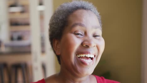 Retrato-De-Una-Mujer-Afroamericana-Feliz-Mirando-Por-La-Ventana