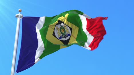 bandera de la ciudad de johannesburgo, sudáfrica.