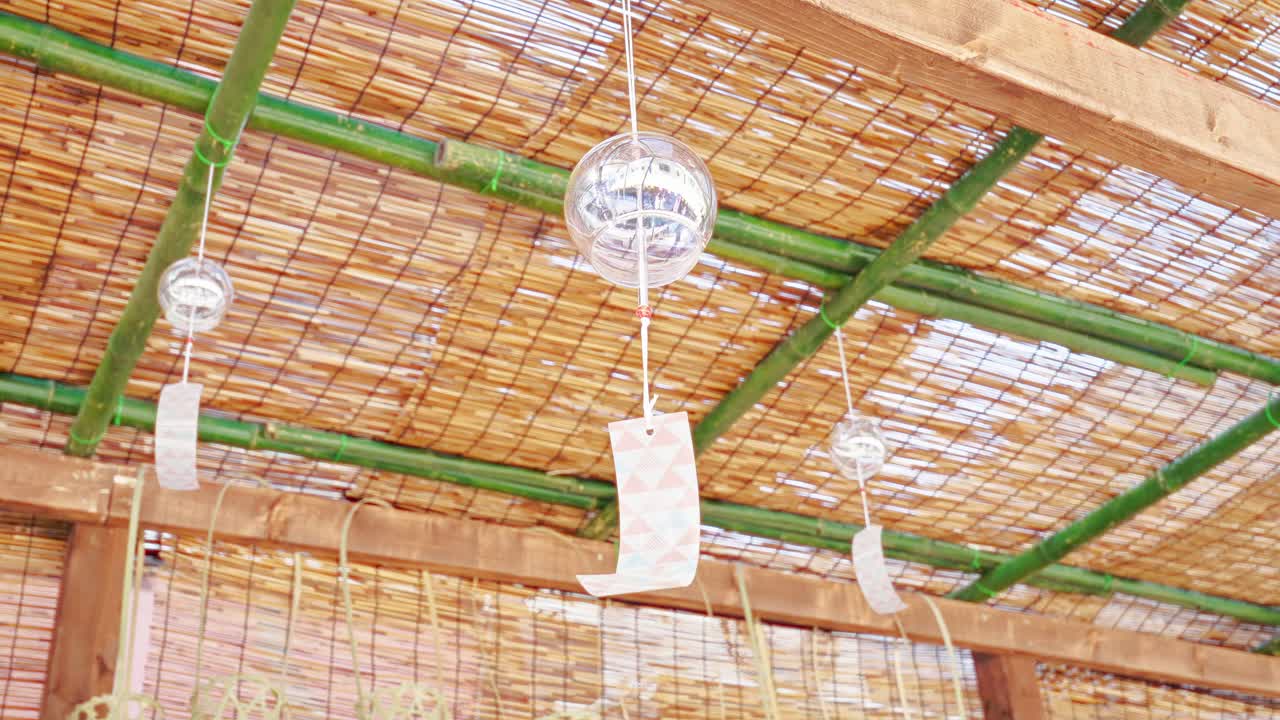 glass wind chime for summer season