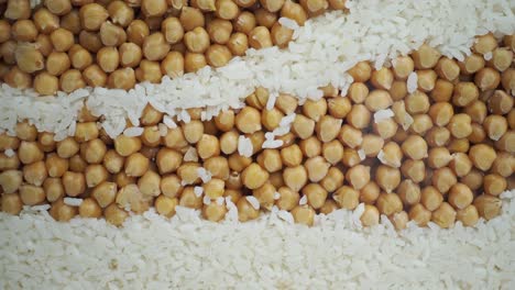 close up of rice and chickpeas