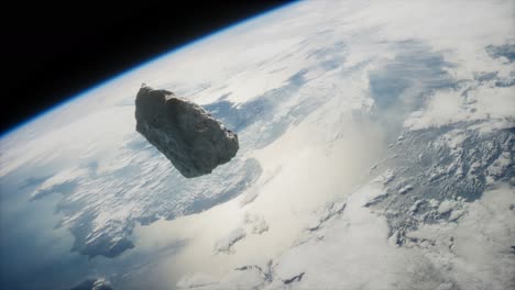 dangerous asteroid approaching planet earth. image of the earth furnished by nasa