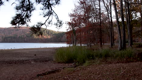 atardecer lago catherine arkansas otoño 2021
