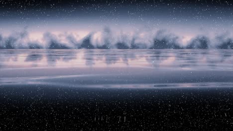 reflejo de la noche estrellada