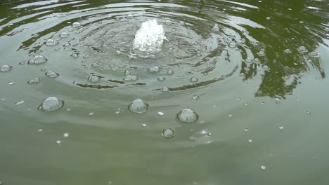 watter bubbles as background in slow motion