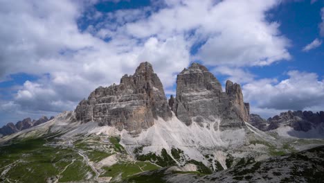 national nature park tre cime in the dolomites alps. beautiful nature of italy.