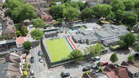 emmanuel community school walthamstow london uk  drone,aerial