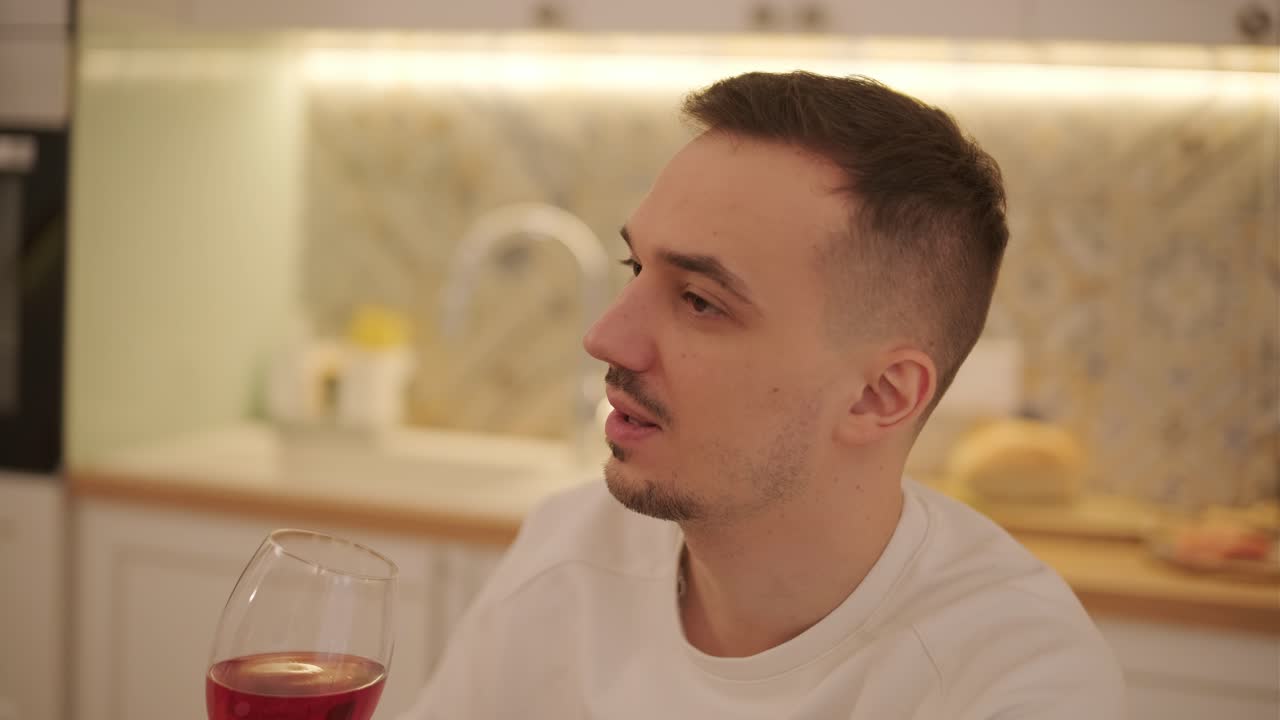 부에서 샌드위치를 만드는 사랑하는 커플