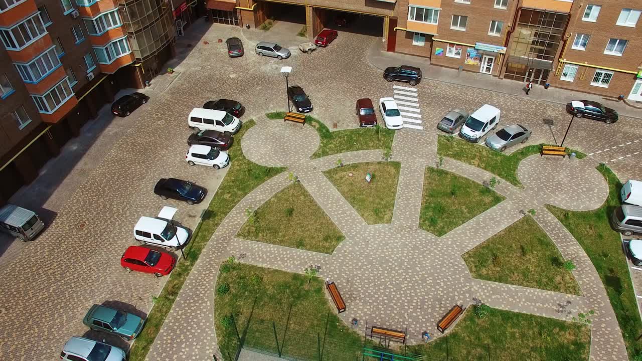 New apartment building. Modern residential buildings in the city