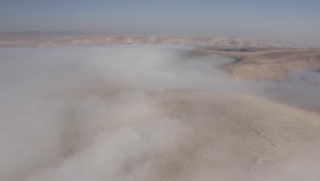 misty desert mountains landscape