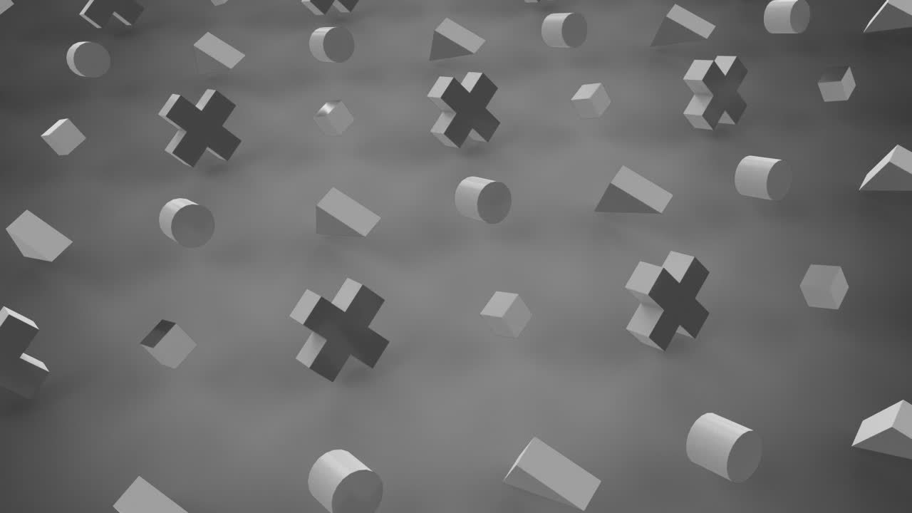 움직이는 3d 추상적인 모양