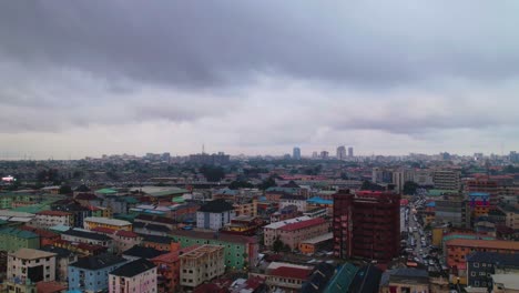 Timelapse-of-city-in-lagos-with-moving-clouds