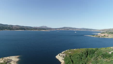 the beautiful lakes and landscape aerial view