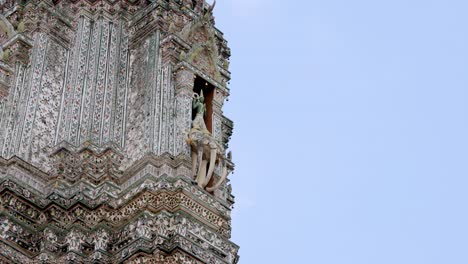 close-up views of wat arun's intricate mosaics