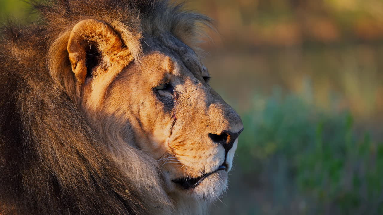 el perfil de un león