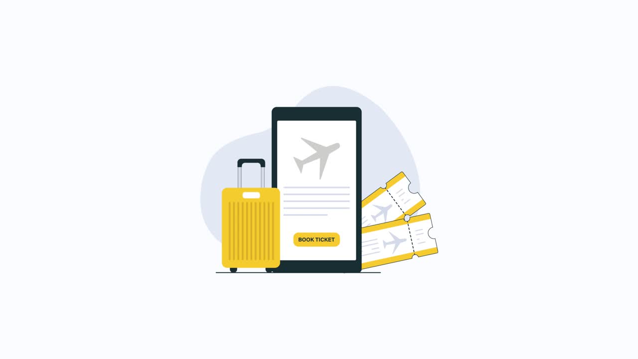 Online flybooking med smartphone og rejsebilletter