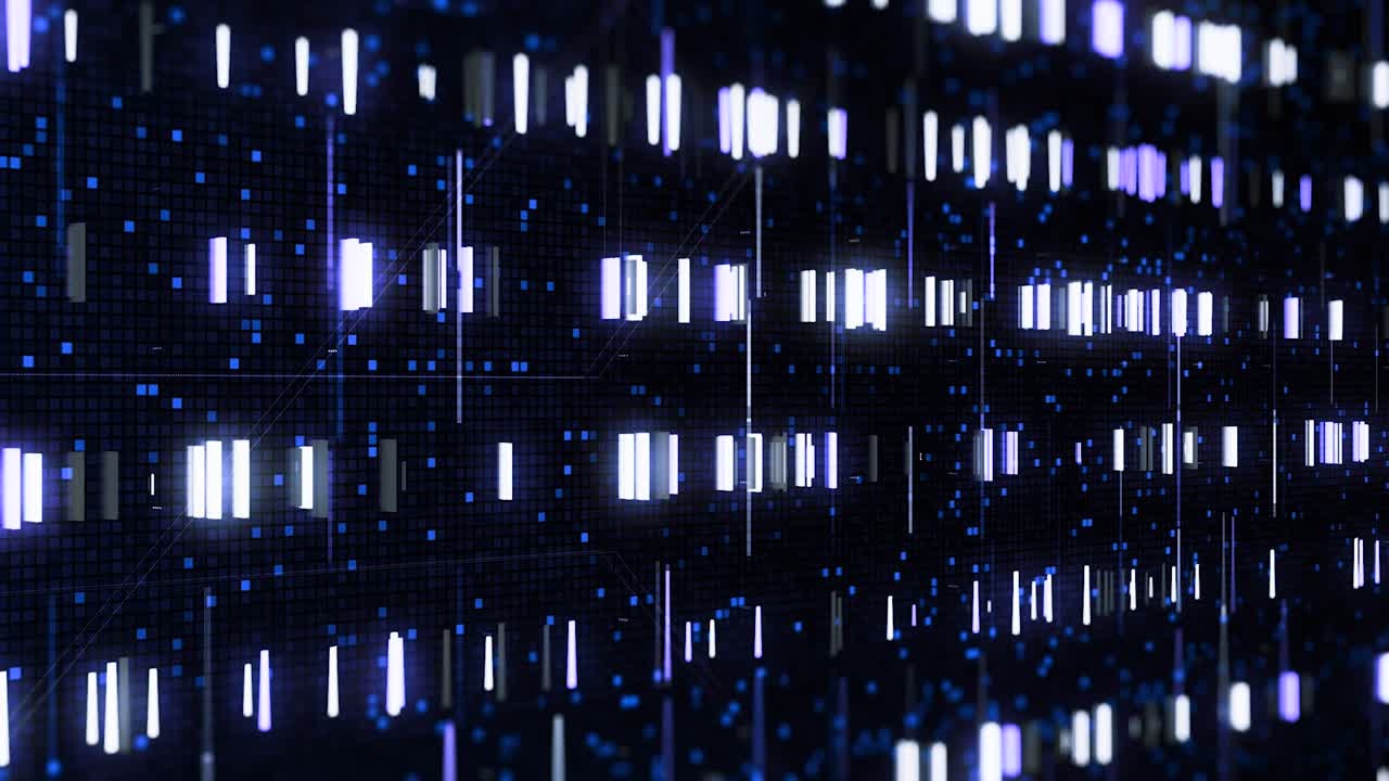 Abstract Digital Matrix Background