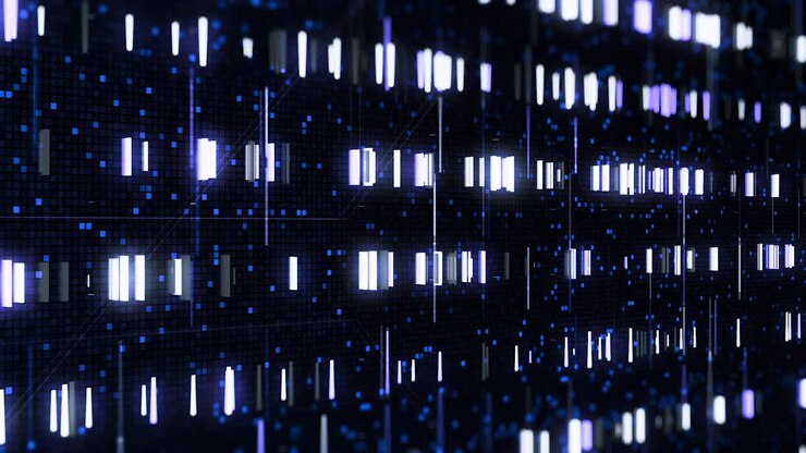 Abstract Digital Matrix Background