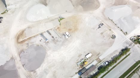 4k aerial drone footage of generic industrial port area