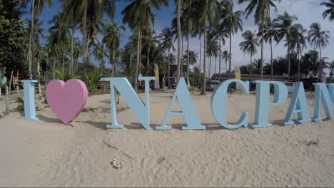 Zoom-out-on-Nacpan-beach-in-El-Nido-Philippines